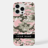 Camouflage rose et vert Votre nom Personnalisez (Verso)
