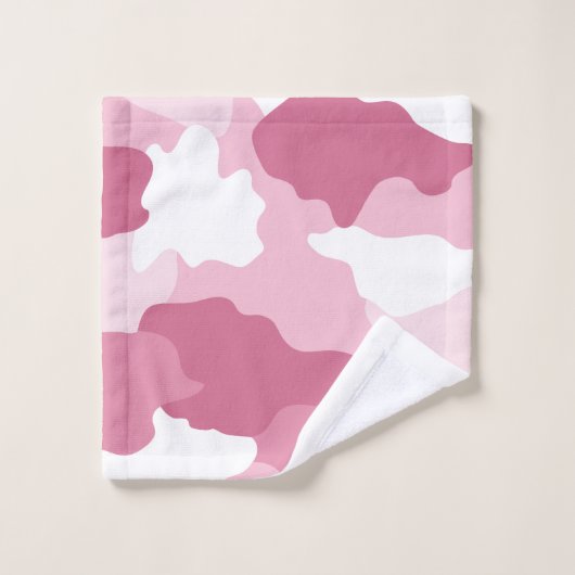Camouflage rose Monogramme (Gant de toilette)