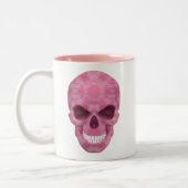 Camouflage rose Mug crâne (Gauche)