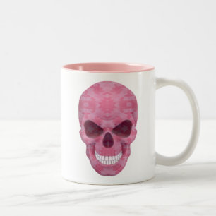 Camouflage rose Mug crâne