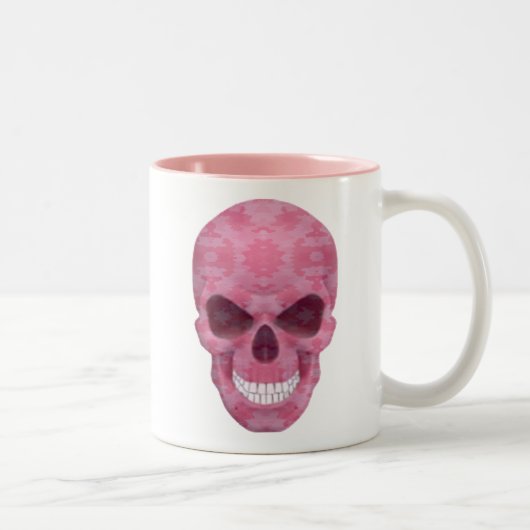 Camouflage rose Mug crâne (Droit)