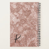 Camouflage rose Parties scintillant or Monogramme  (Dos)