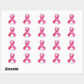 Camouflage rose Ribbon Faith Stickers (Feuille)