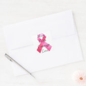Camouflage rose Ribbon Faith Stickers (Enveloppe)