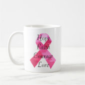 Camouflage rose Ruban Faith Mug (Gauche)