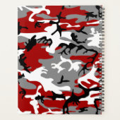 Camouflage rouge et gris Votre nom Personnaliser (Dos)