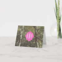 Camouflage + roze monogram