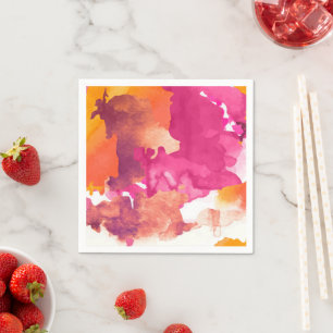 Camouflage Roze Servet