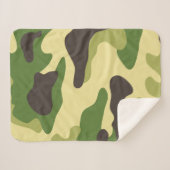 Camouflage Sherpa Deken (Voorkant (horizontaal))