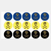 Camouflage Skull Labels (Vel)