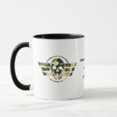 Camouflage Skull | Military Pride Veteran Coffee Mok (Links)