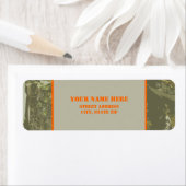 Camouflage & Sticker Étiquette de adresse orange (En situation)