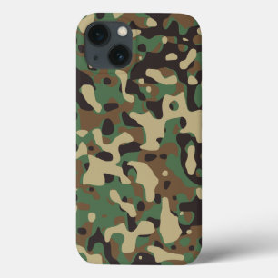 Camouflage telefoonhoesje iPhone 13 hoesje
