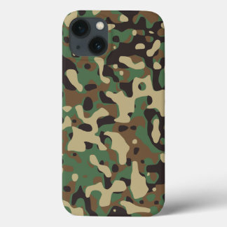 Camouflage telefoonhoesje iPhone 13 hoesje