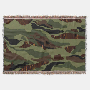 Camouflage Throw Blanket Deken