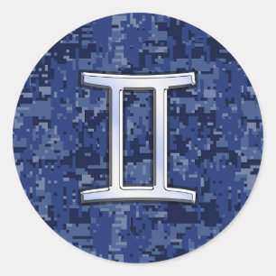 Camouflage van het Symbool van de Dierenriem van Ronde Sticker