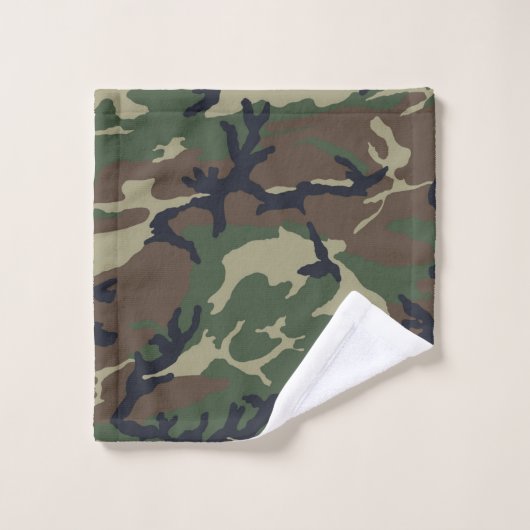 Camouflage vert Brown (Gant de toilette)