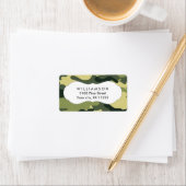 camouflage vert étiquettes de adresse faveur tag (En situation)