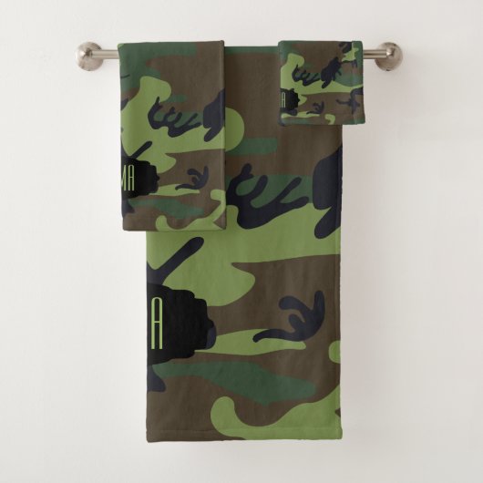 Camouflage vert monogramme (En situation)