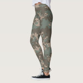 Camouflage vert Tan Leggings pour femmes (Gauche)