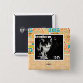 Camouflage Vierkante Button 5,1 Cm (Voorkant /achterkant)