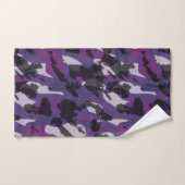Camouflage Violet Abstrait (Serviette à main)