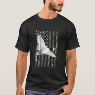 Camouflage Vlagganzenjacht (op de achterzijde) T-shirt