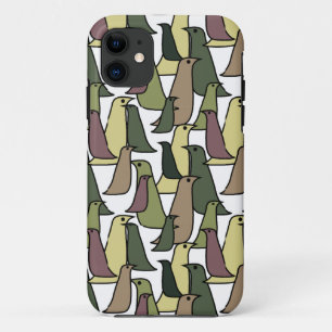 Camouflage vogels iPhone 11 hoesje