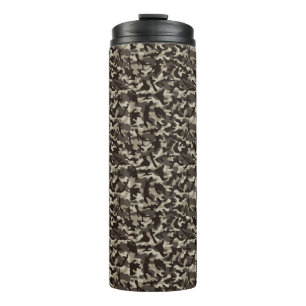 Camouflage voor dichte bij thermosbeker