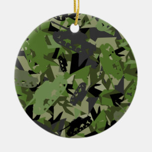Camouflage voor het leger van de Tank Keramisch Ornament