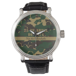Camouflage voor militaire voertuigen horloge