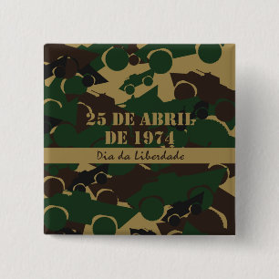 Camouflage voor militaire voertuigen vierkante button 5,1 cm