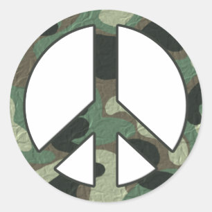 Camouflage Vredesbord Stickers