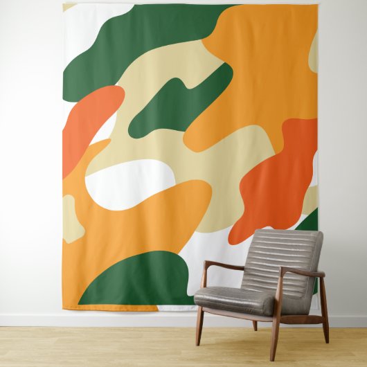camouflage wandkleed (In situ)