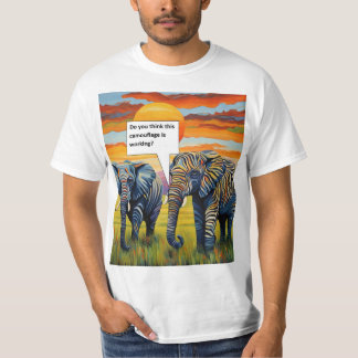 Camouflage werkt t-shirt