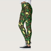 Camouflage Wobble Tegel Pattern Leggings (Links)