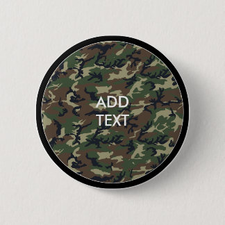 Camouflage Woodland Ronde Button 5,7 Cm