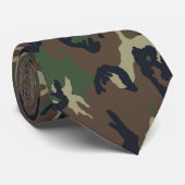 Camouflage Woodland Stropdas (Opgerold)