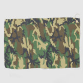 Camouflage Woodlands Pattern Golfhanddoek (Horizontaal)