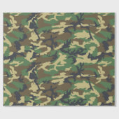 Camouflage Woodlands Pattern wrapping Paper Cadeaupapier (Vlak)