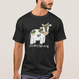Camouflage woordspeling Camo Koe T-shirt