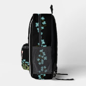 Camouflage Zebra met Blauwe Bloemen Rugzak (Rechts)
