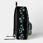 Camouflage Zebra met Blauwe Bloemen Rugzak (Links)