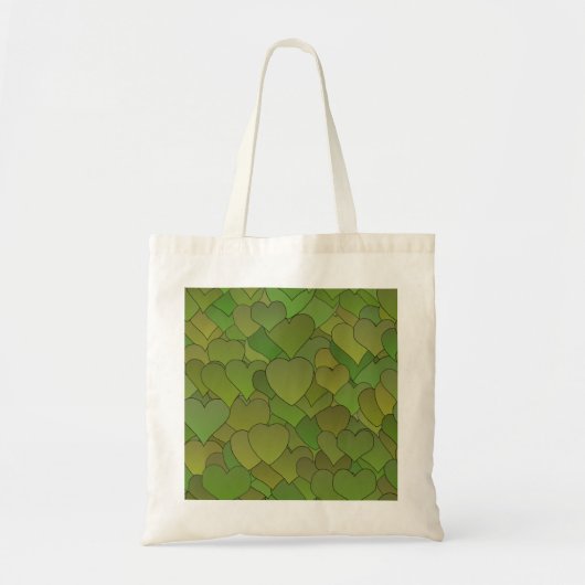 Camouflaged Hearts Bag Tote Bag (Voorkant)