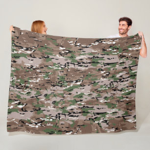 camouflagefleecedeken fleece deken