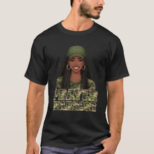 Camouflagehoed Gebedsstrijder God Jezus Christen Z T-shirt
