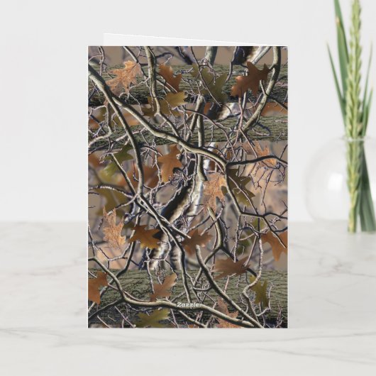 Camouflagekaart, Verjaardagen, Evenementen, Jagen, Kaart (Achterkant)