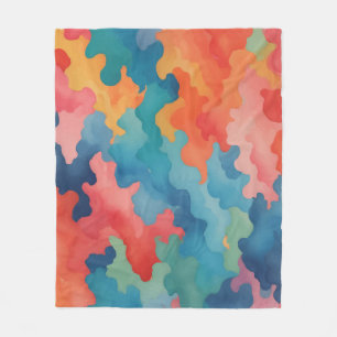 camouflagekleuren fleece deken