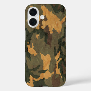 Camouflagepatroon iPhone 16 Hoesje