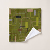 Camouflauge Moderne Du Milieu Du Siècle (Gant de toilette)